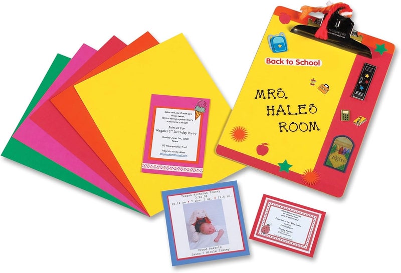 Pacon Array Card Stock, Bright Assortment, 5 Vibrant Colors, 8.5" x 11", 100 Sheets - Image 2